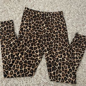 Cheetah print leggings